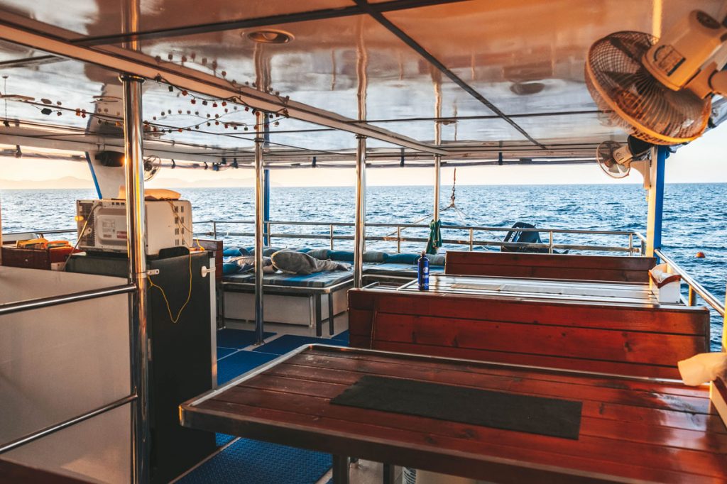 tables on smiling seahorse